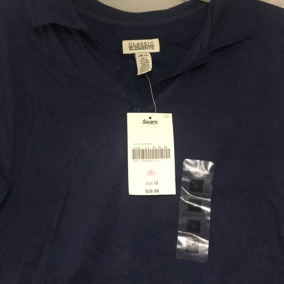NWT Navy Polo Size Medium 10-12 - Picture 5 of 6